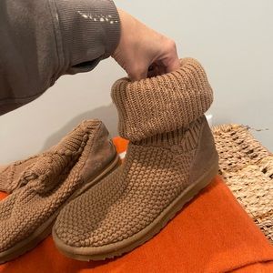 Tan sweater material Uggs